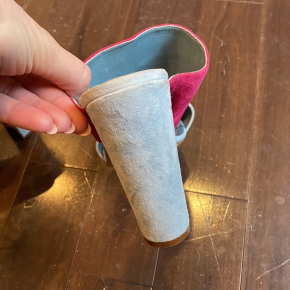 5” blue and pink Manolo blahnik size 39 - Picture 3 of 5